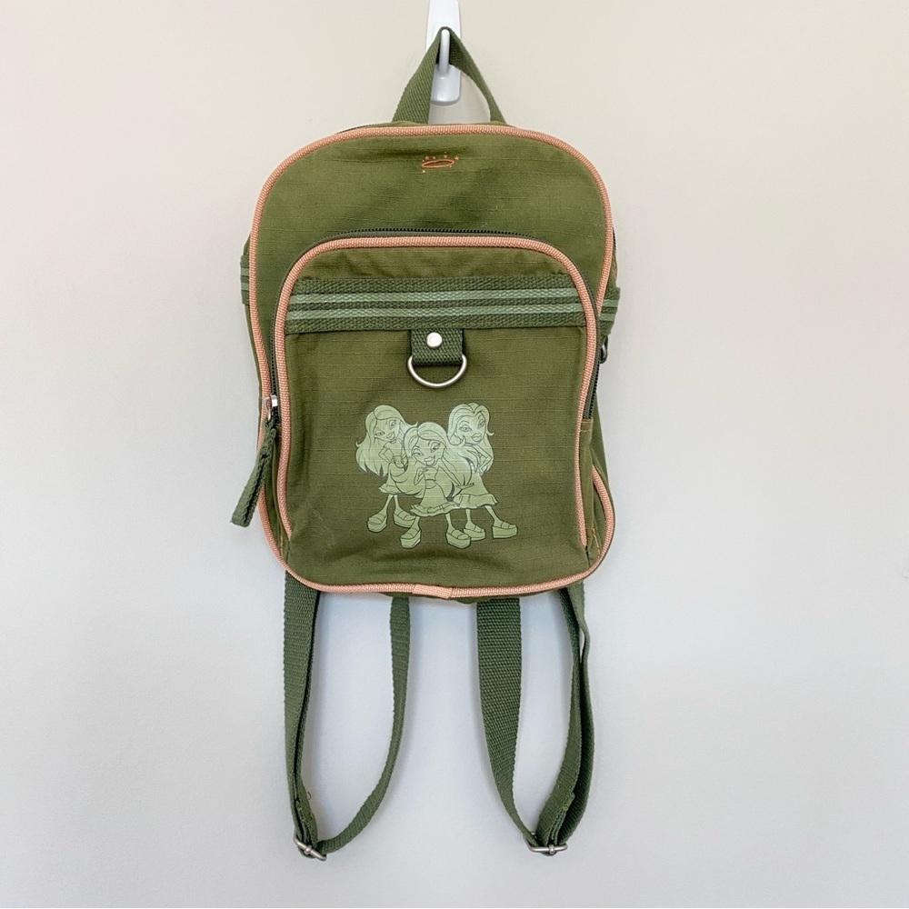 Vintage Bratz Small Green Backpack Y2K
